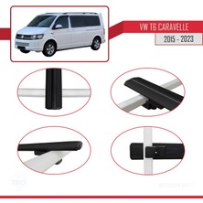 AccessoryPart Volkswagen Caravelle (T6) 2015 ve Sonrası ile Uyumlu Basıc Model Ara Atkı Tavan Barı Siyah