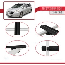 AccessoryPart Toyota Sienna (XL20) 2004-2010 Arası ile Uyumlu Basıc Model Ara Atkı Tavan Barı Siyah