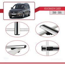 AccessoryPart Volkswagen Caddy 2010-2015 Arası ile Uyumlu Basıc Model Ara Atkı Tavan Barı Gri