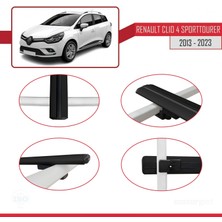 AccessoryPart Renault Clio Sport Tourer 2013 ve Sonrası ile Uyumlu Basıc Model Ara Atkı Tavan Barı Siyah