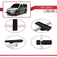 AccessoryPart Ford Connect 2002-2013 Arası ile Uyumlu Basıc Model Ara Atkı Tavan Barı Siyah