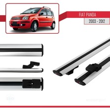 AccessoryPart Fiat Panda 2003-2012 Arası ile Uyumlu Basıc Model Ara Atkı Tavan Barı Gri