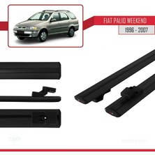 AccessoryPart Fiat Palio Weekend 1996-2007 Arası ile Uyumlu Basıc Model Ara Atkı Tavan Barı Siyah