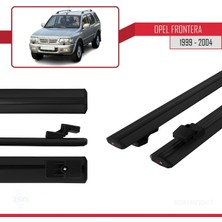 AccessoryPart Opel Frontera 1999-2004 Arası ile Uyumlu Basıc Model Ara Atkı Tavan Barı Siyah