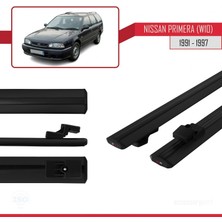 AccessoryPart Nissan Primera (W10) 1991-1997 Arası ile Uyumlu Basıc Model Ara Atkı Tavan Barı Siyah