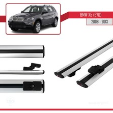 AccessoryPart Bmw X5 (E70) 2006-2013 Arası ile Uyumlu Basıc Model Ara Atkı Tavan Barı Gri