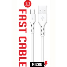 WNQA USB Mikro 3.1 Amper Samsung Ultra Hızlı Şarj Kablosu