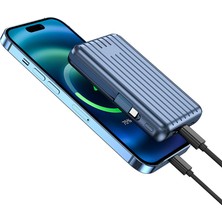 Wiwu PP03 Taşınabilir Wireless Şarj ve Pd Hızlı Şarj Özellikli Powerbank 15W 10000MAH