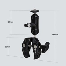 Tablet, Telefon, Monitör, Led, Mikrofon,ışık Tutucu Jmary Sr-56 Ayarlanabilir Alüminyum Kelepçe