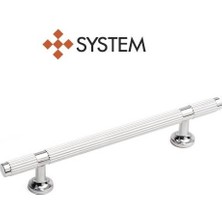 System 128 mm Krom-Mat Krom Kulp 1 Adet SY8998 0128 Cr-Cr