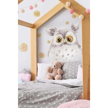 Kt Grup Sevimli Baykuş ve Çiçekler Çocuk Odası Duvar Sticker Seti