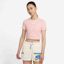 Nike Air Kadın Pembe Crop T-Shirt Kadin T-Shirt CZ8632