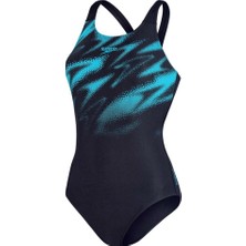 Speedo Hyperboom Placement Muscleback One Piece Kadın Yüzücü Mayosu