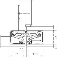 Simonswerk Tectus Te 340D Gizli Kapı Menteşesi Matt Black