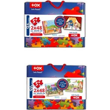 Lisinya LISINYA247 4 Set - 96 Parça  Oyun Parkı ve Sahne 5+ Keçe Yapboz - 5 Yaş Puzzle