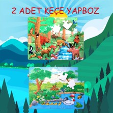 Lisinya LISINYA247  Orman 5+ Keçe Yapboz - 5 Yaş Puzzle