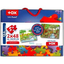 Lisinya LISINYA247  Orman 5+ Keçe Yapboz - 5 Yaş Puzzle