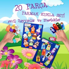 Lisinya LISINYA247 2 Set - 20 Parça  Evcil Hayvanlar ve Meslekler Parmak Kukla