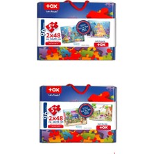 Lisinya LISINYA247 4 Set - 96 Parça  Oyun Parkı ve Deniz Kızı 5+ Keçe Yapboz - 5 Yaş Puzzle