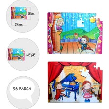 Lisinya LISINYA247  Sahne 5+ Keçe Yapboz - 5 Yaş Puzzle