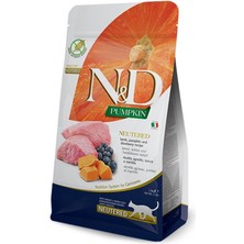 N&d Pumpkin Kuzu Etli Bal Kabaklı ve Yaban Mersinl Tahılsız Kısırlaştırılmış Kedi Maması 1,5 kg