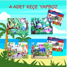 Lisinya LISINYA247 4 Set - 96 Parça  Baykuş ve Oyun Parkı 5+ Keçe Yapboz - 5 Yaş Puzzle