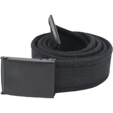 Anatolia Craft Taktikal Siyah Renk Büyükbeden 135CM Unisex Erkek Kadın  Bay Bayan Genç  Için Siyah Tokalı Pamuklu Dokuma Kanvas Spor Kot Bez Kemer