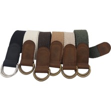 Anatolia Craft Derili 3cm Enli Bayan Kadın Kız Için  Yeşil D Halkalı Antik Tokalı Pamuklu Dokuma  Kanvas Spor Kot  Bez Kemer