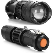 Durgunstore Şarjlı Mini LED El Feneri Cree LED 2300 Lumens