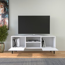 Yıldız Elegance Tv Ünitesi Panjur Kapaklı Mat Beyaz PTV_1200