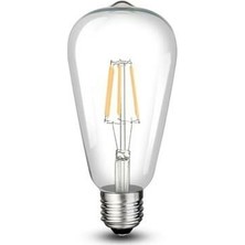 Cata CT-4353 8 Watt Armut Rustik Ampul E27 Beyaz