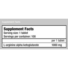 Biotech Usa Aakg 1000 mg 100 Tablet