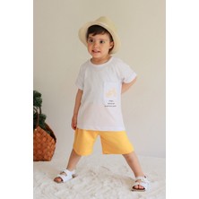 Babywom Unisex Oversize Yazlık Şortlu Basic Takım