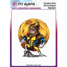 F17 Ajans Ütü ile Yapışan Tekstil Dtf Transfer Baskı