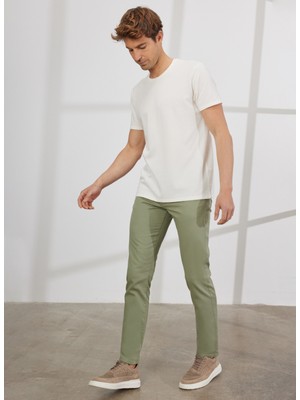 Altınyıldız Classics Normal Bel Boru Paça Comfort Fit Yeşil Erkek Pantolon 4A012320009379