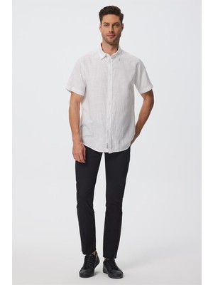 Lee Cooper Andre Erkek Dokuma Gömlek Off Whıte