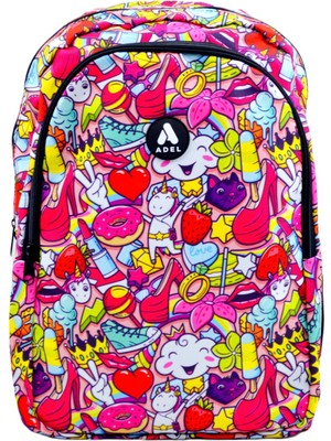 Adel 2 Bölmeli Okul Sırt Çantası Model AD-6002