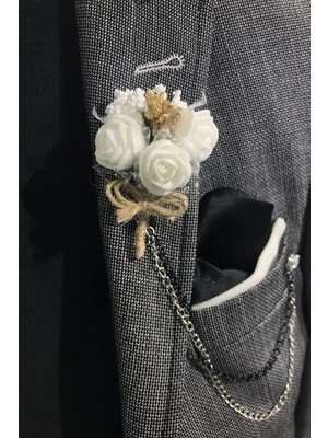 Beyaz Yaka Çiçeği - Damat Çiçeği - Sağdıç Çiçeği 10 Adet