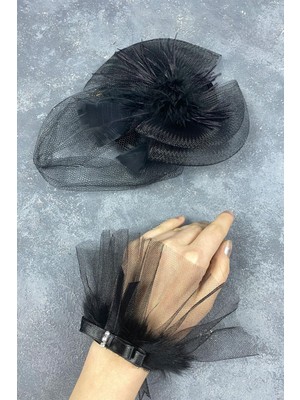 Vualet Nikah Şapkası Saç Aksesuarı ve Lina Bilek Aksesuar