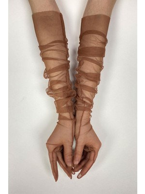 10 Adet Gelin Eldiveni Tül Eldiven Nikah/düğün/parti Eldiveni