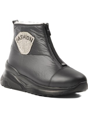 Ayakmod 844 Siyah Içi Kürklü Su Itici Kadın Kar Botu