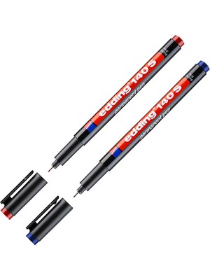 Edding Permanent Kalem Kırmızı Mavi Edding 140 S