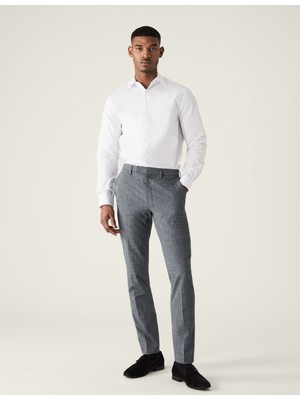 Marks & Spencer Tailored Fit Dokulu Pantolon