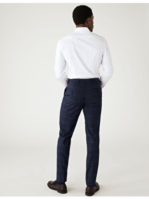 Marks & Spencer Tailored Fit Ekose Desenli Pantolon