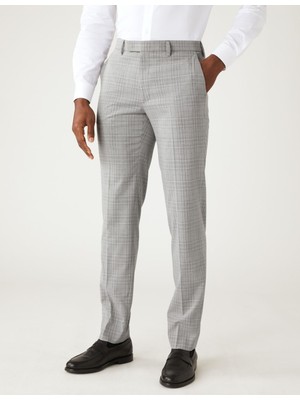 Marks & Spencer Tailored Fit Ekose Desenli Pantolon