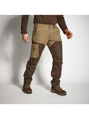 Decathlon Solognac Erkek Pantolon - Kahverengi - Renfort 520