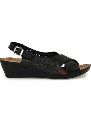 Polaris 162751.Z3FX Siyah Kadın Comfort Sandalet