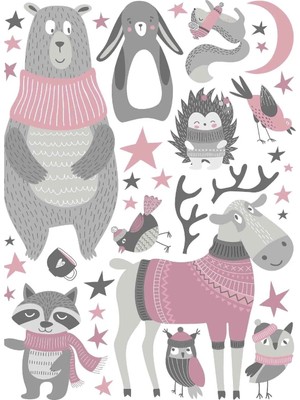 Kt Grup Woodland Hayvanlar Priz Sticker Setleri