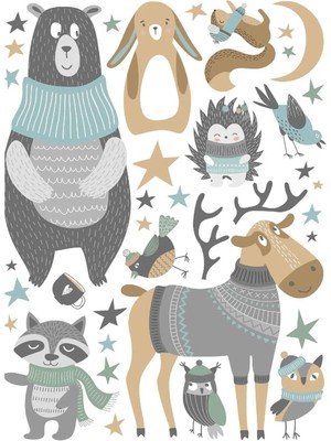 Kt Grup Woodland Hayvanlar Priz Sticker Setleri