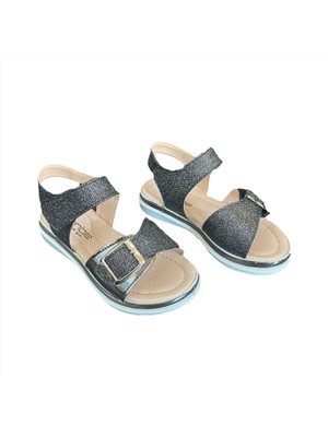 Sanbe 502 T 1307 26-30 Kız Çocuk Sandalet Platin
